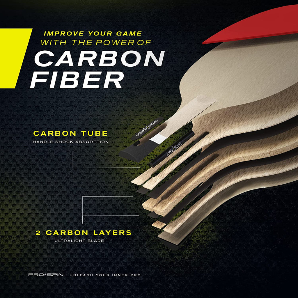 Carbon Fiber Ping Pong Paddle Table Tennis Racket N702