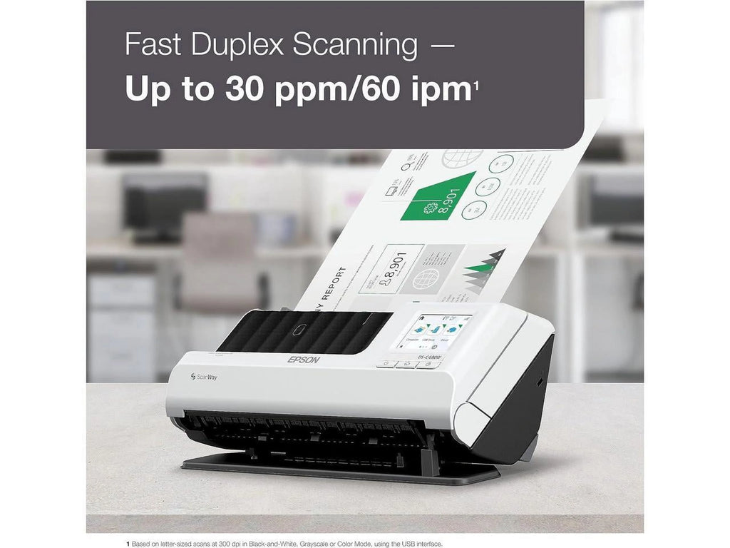 Wireless Compact Desktop Document Scanner with Auto Document Feeder L49451