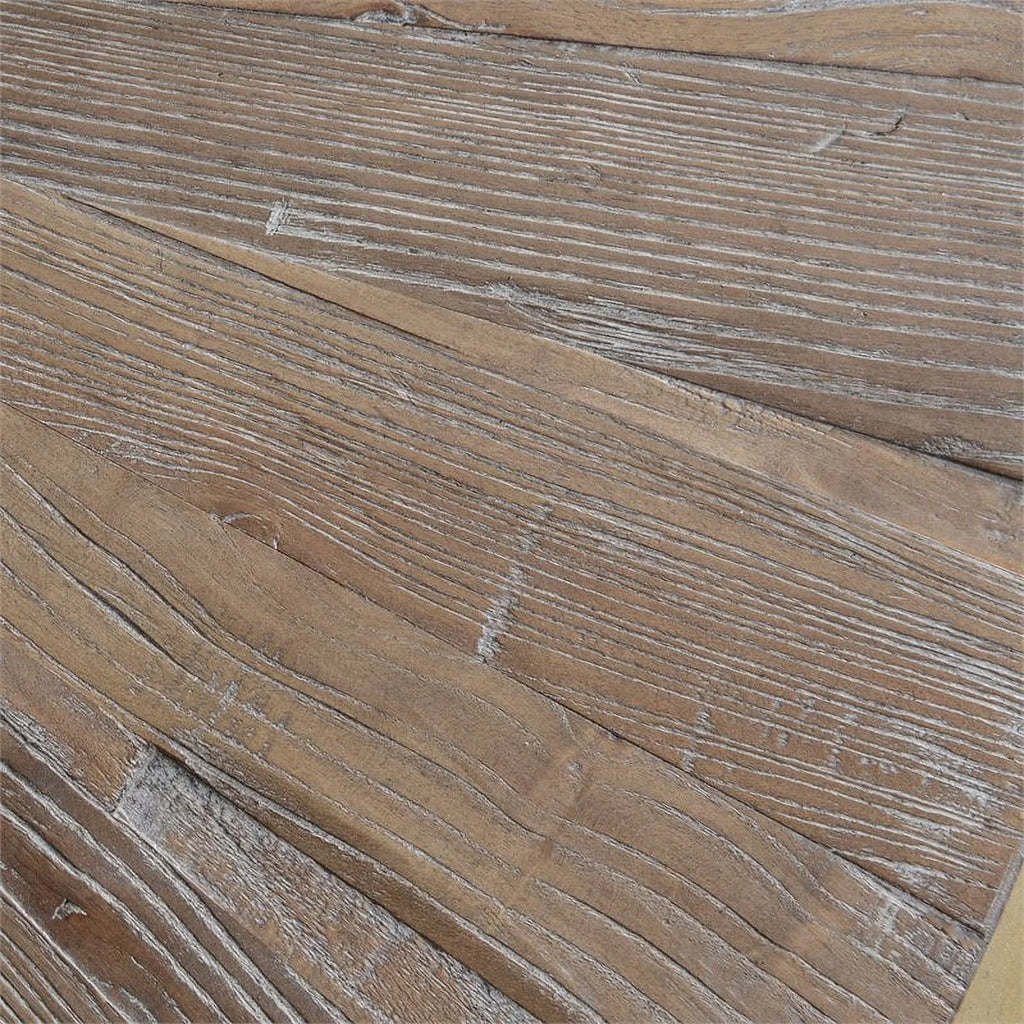 Wood and Metal End Table Set of 2 A344