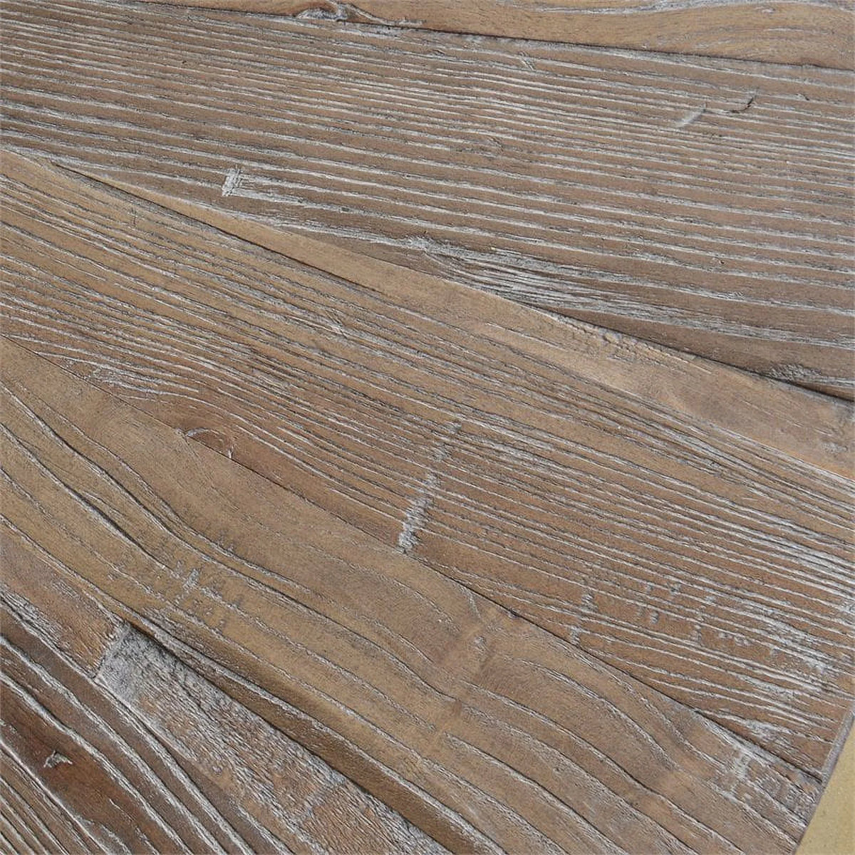 Wood and Metal End Table Set of 2 A344