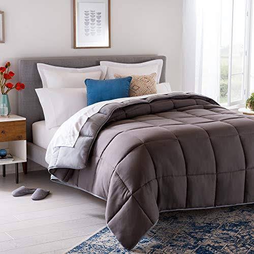 Black California King Microfiber Down Alternative Comforter Z455276