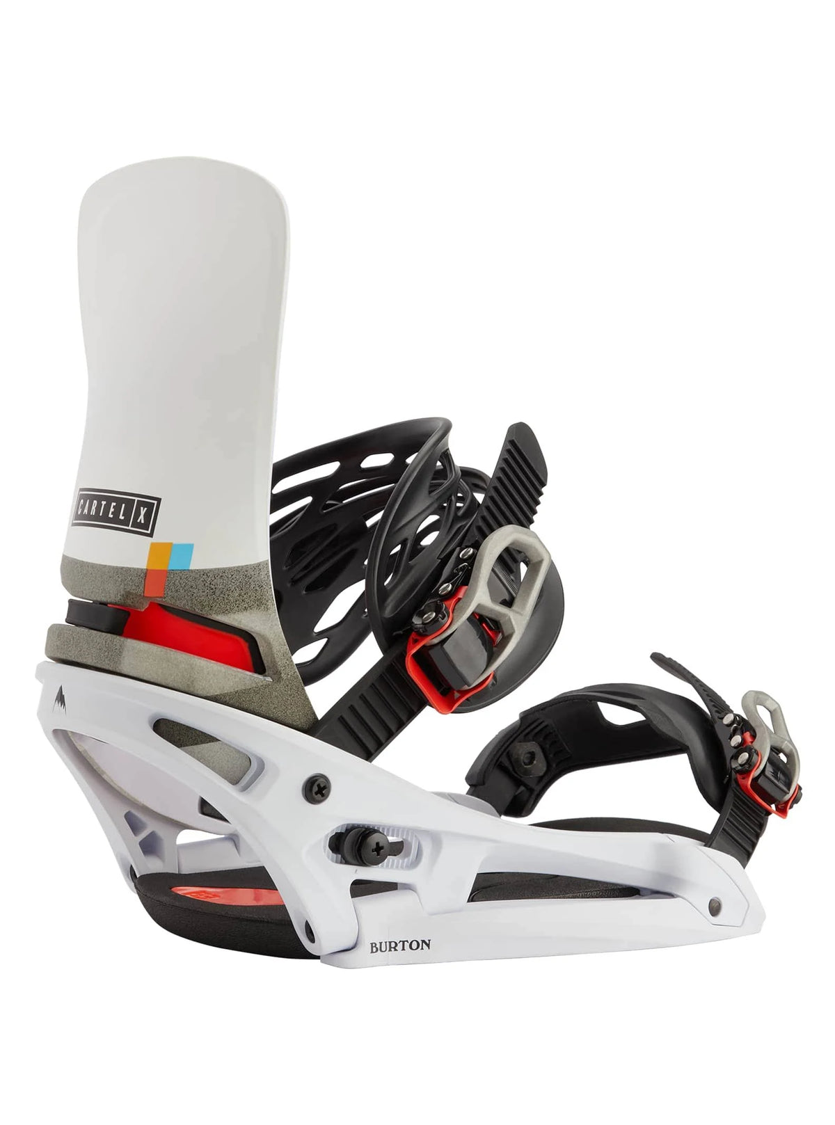 White/Black/Multi Snowboard Binding J1849