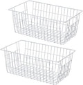 17.5" 2Packs Wire Metal Freezer Organizer Bins V44163