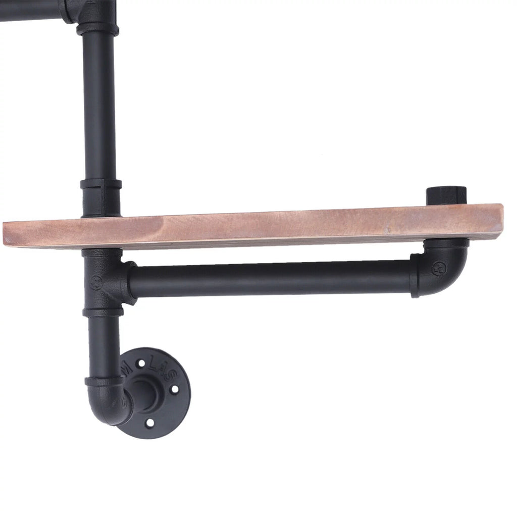 3-Tier Rustic Wooden Floating Shelf M327670