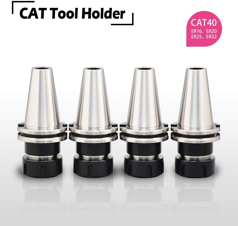 CAT40 ER32 70mm Tool Holder with Pull Studs and Collet Chuck F4175