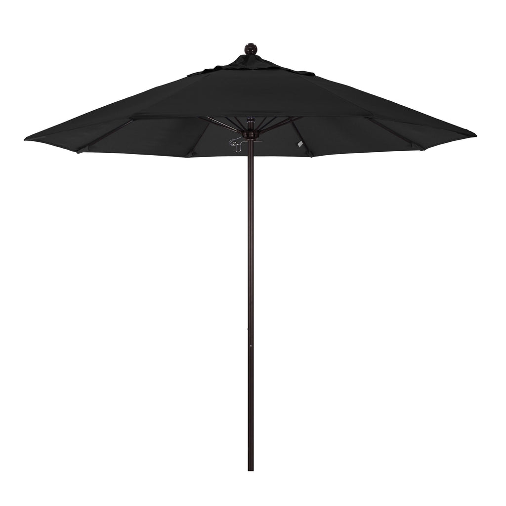 9 Ft Fiberglass Market Umbrella Pulley Open Bronze J347247