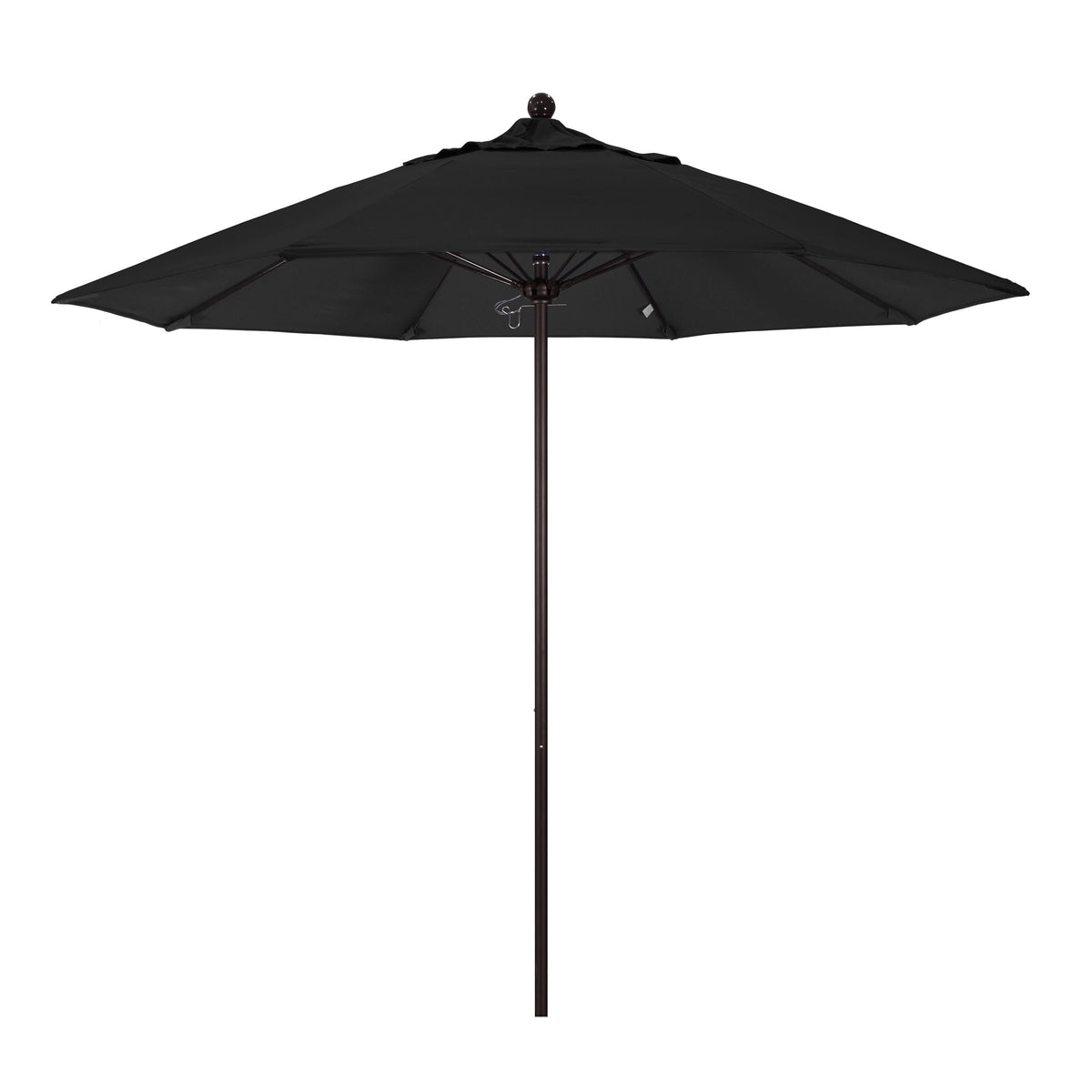 9 Ft Fiberglass Market Umbrella Pulley Open Bronze J347247