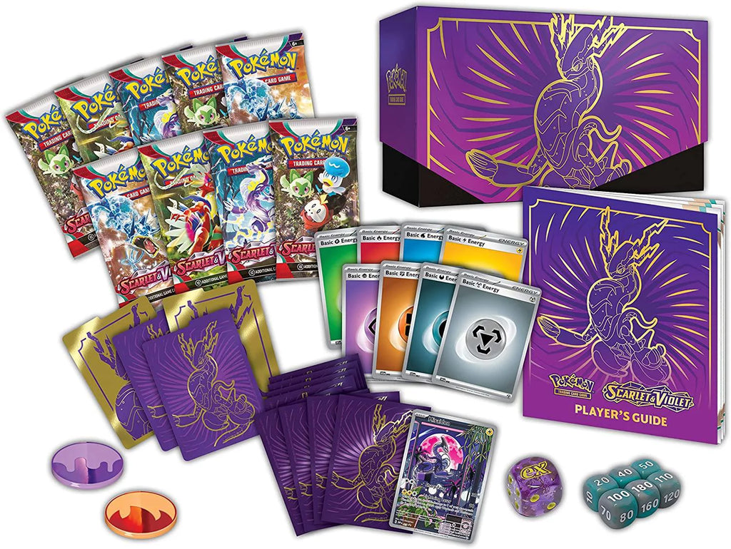 Purple Elite Trainer Box with Booster Packs A717