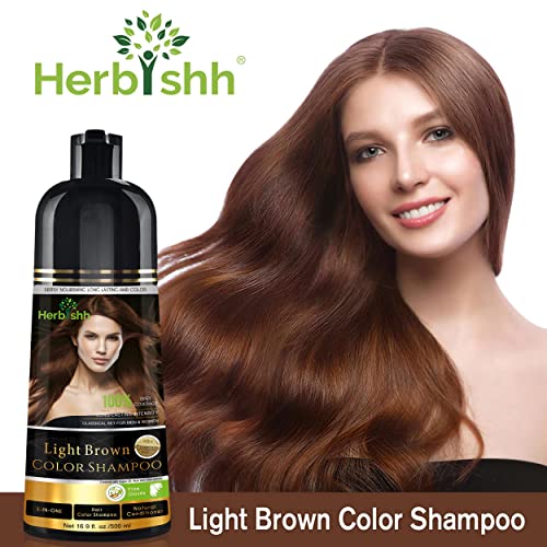 Dark Brown 500 Ml Hair Color Shampoo I1851