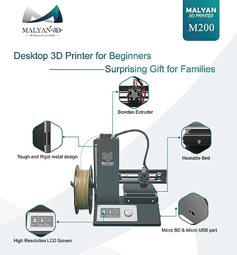 Mini 3D Printer, Fully Assembled, Printing Size 120x120x120mm G889
