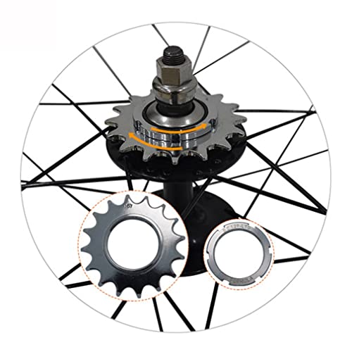700c 40mm Rims Single Speed Fixed Gear Wheelset V Brake 13 Teeth 32/36H Hub Set Z169