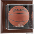 Brown Framed Wall-Mountable Basketball Display Case A969
