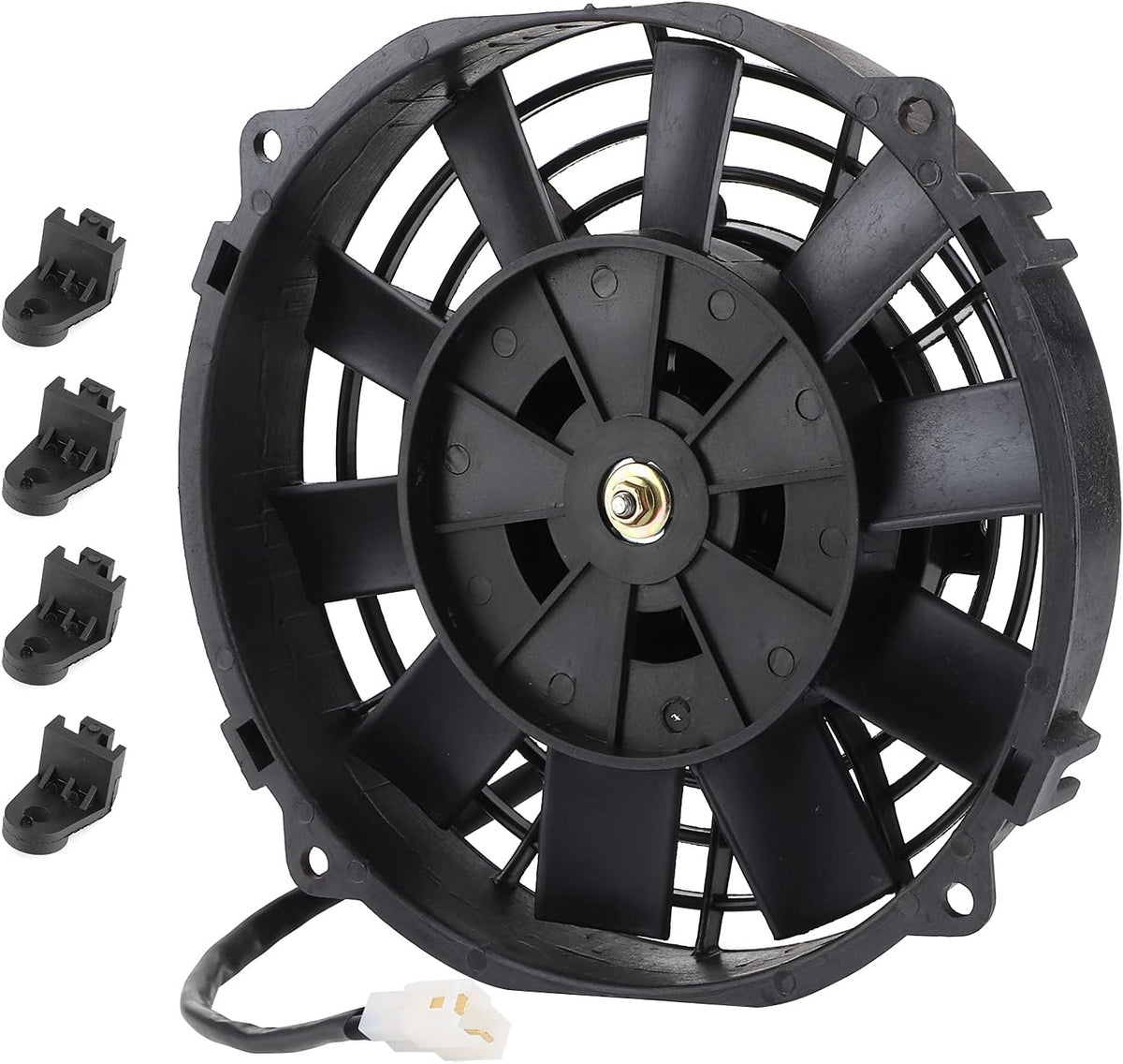 8in Slim Electric Cooling Fan Radiator 24V 80W 600CFM Pack of 2 F183