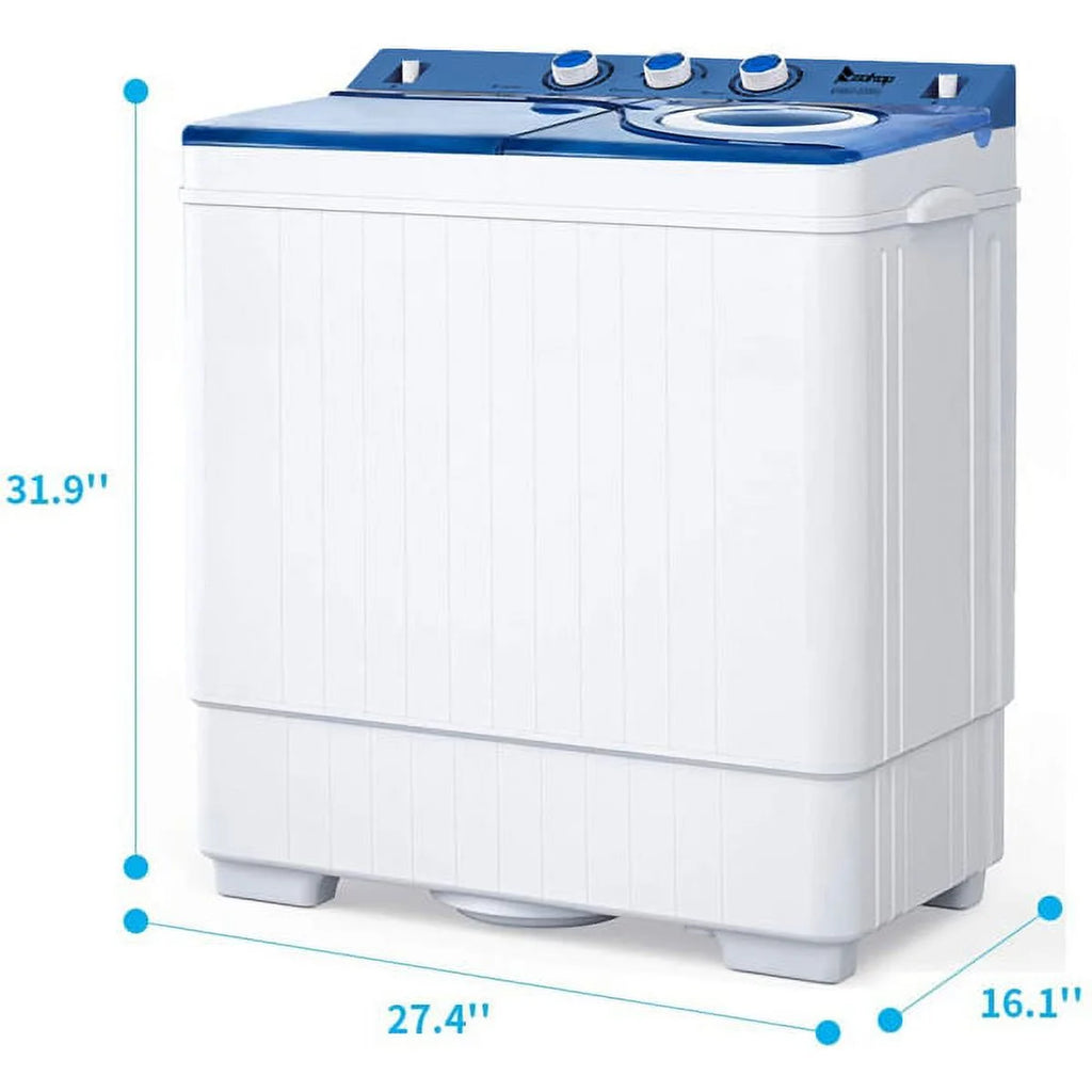 Semi-automatic Twin Tub Washing Machine, White&Blue R348