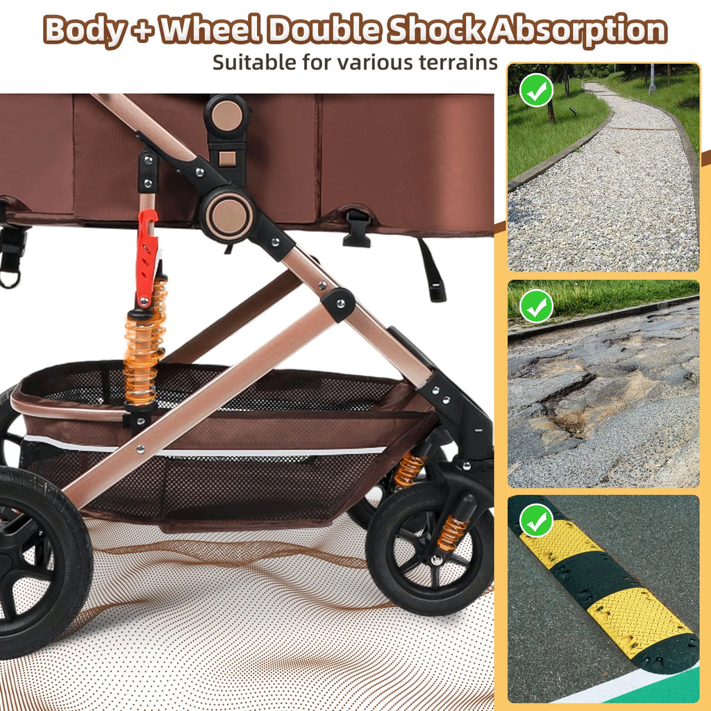 Foldable Reversible Bassinet Baby Stroller V97452