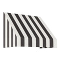 Black/White Stripe Acrylic Fixed Awning M958