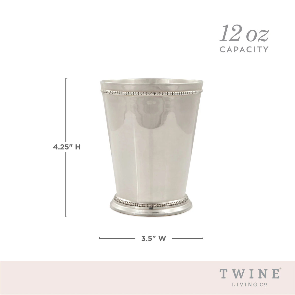 Mint Julep Cup, Set of 1, 12oz, Silver I3193