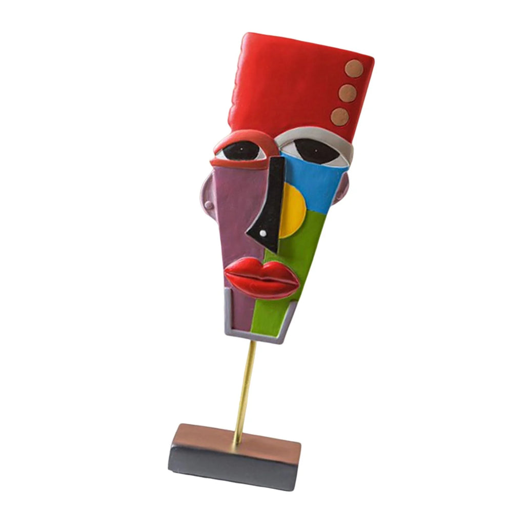 Modern Abstract Human Face Statue B258