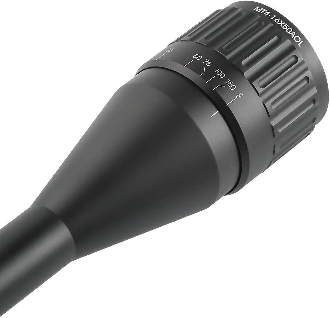 Hunting Rifle Scope 16X50AO Red Green Illuminated Mil Dot Reticle Multi-Coated Lens M19893