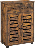 Bathroom Storage Floor Cabinet with 2 Louvered Doors Drawer D134735
