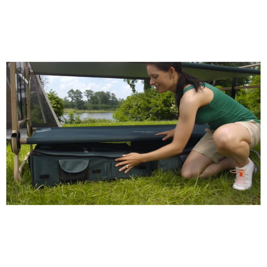 CamOBunk Large with 2 Organizers Cabinets - Green - Camping B55463