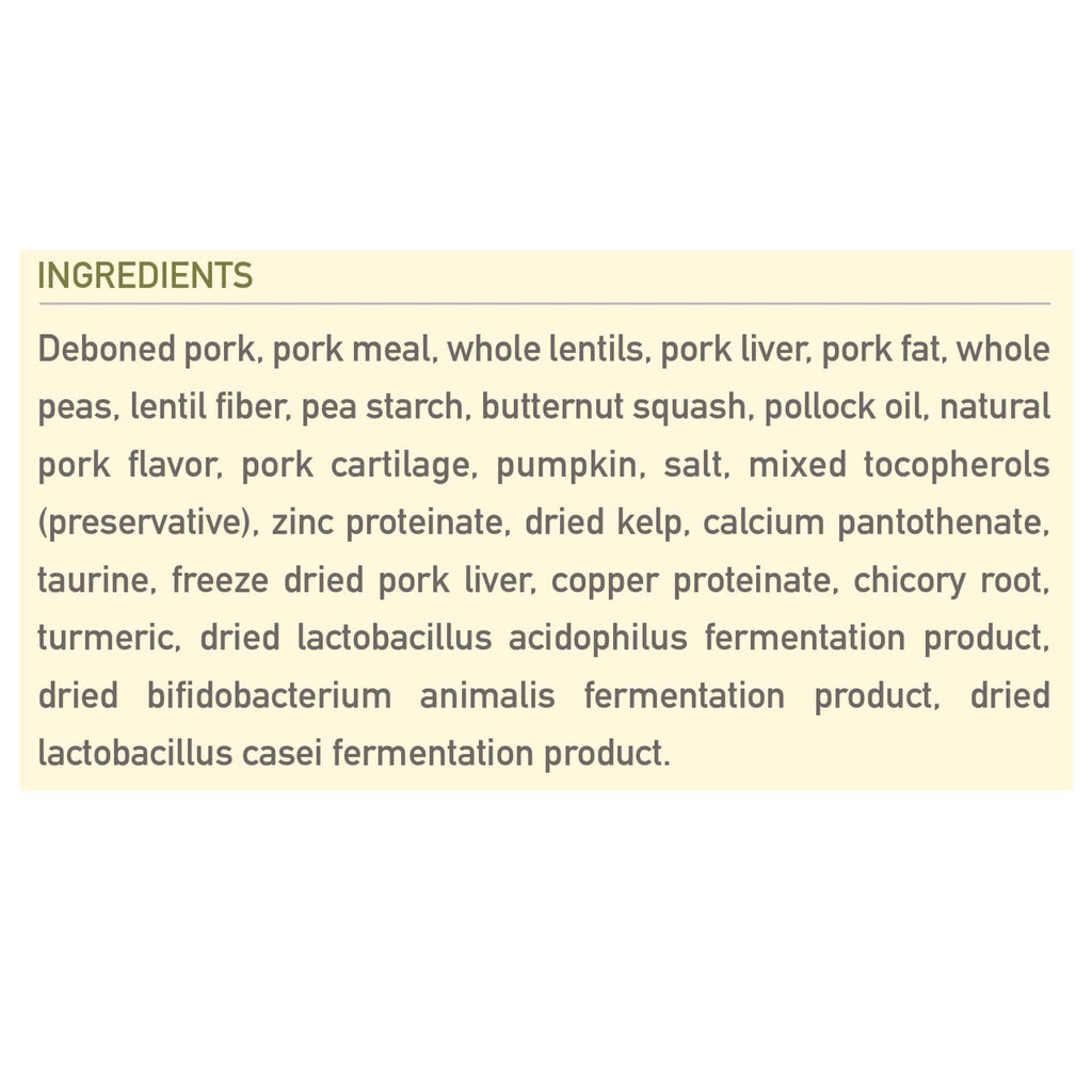 25 lbs Pork & Squash Dry Dog Food F5761