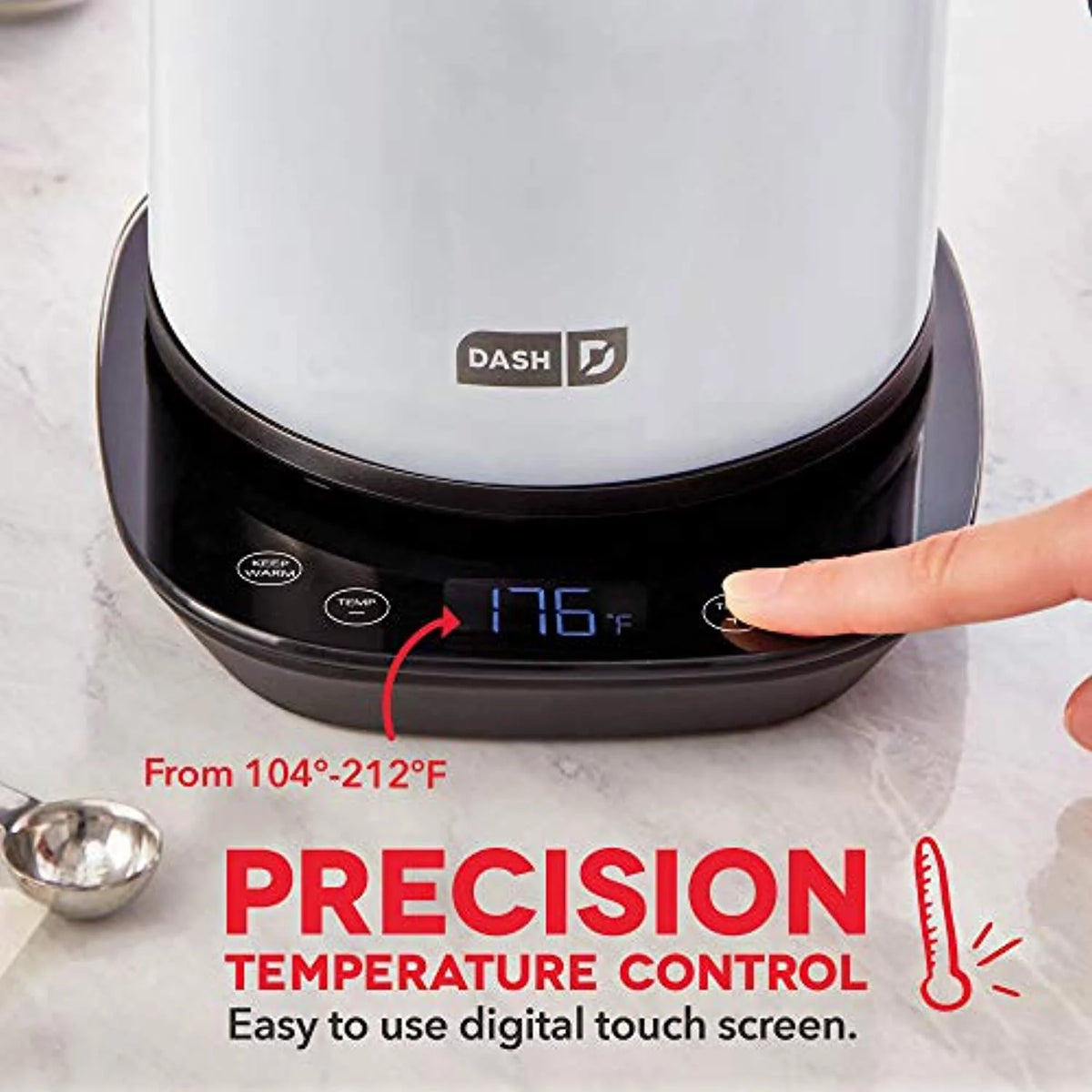 1.7L Insulated Electric Kettle White D33307