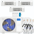 27,000 BTU 3 Zone Ceiling Cassette Ductless Air Conditioner and Heat Pump D9529