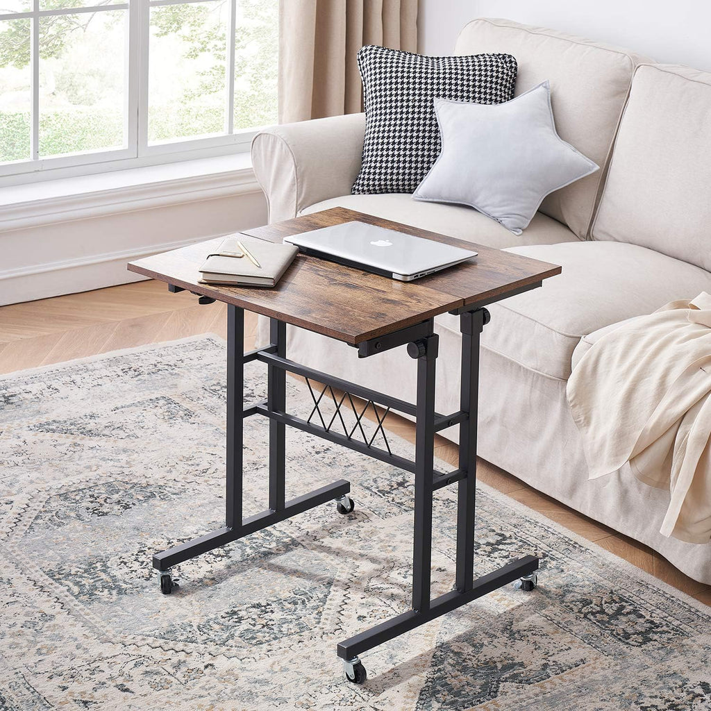 Black Wood Grain Adjustable Height Standing Desk Q96881
