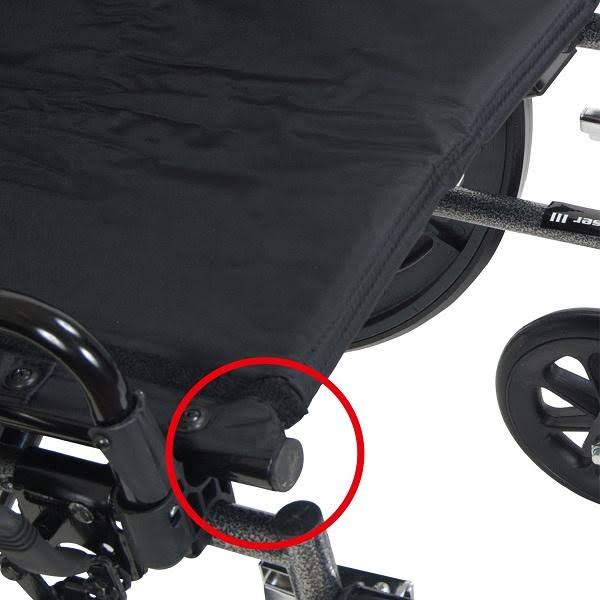 Lightweight Dual Axle Wheelchair with Adjustable Detachable Arms, Elevating Leg Rests, 20x22 V9149