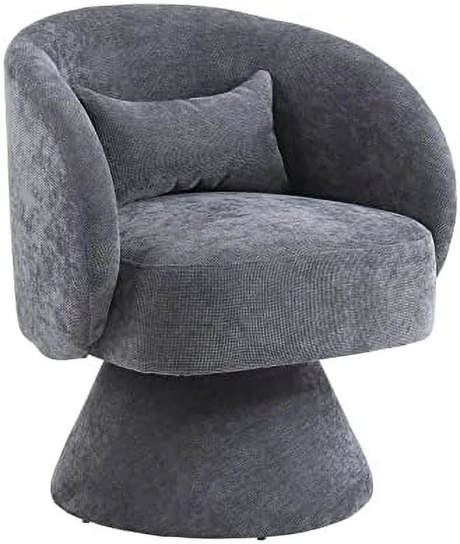 Linen Upholstered Swivel Accent Chair Set of 2 G788