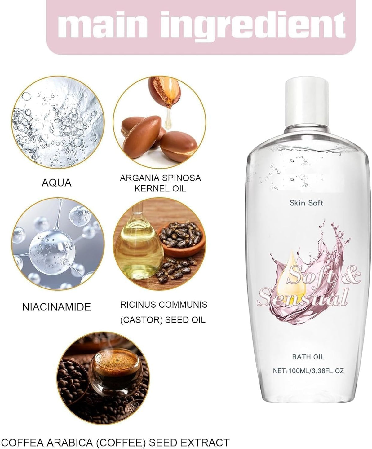 2PCS Skin Bath Oil C65459