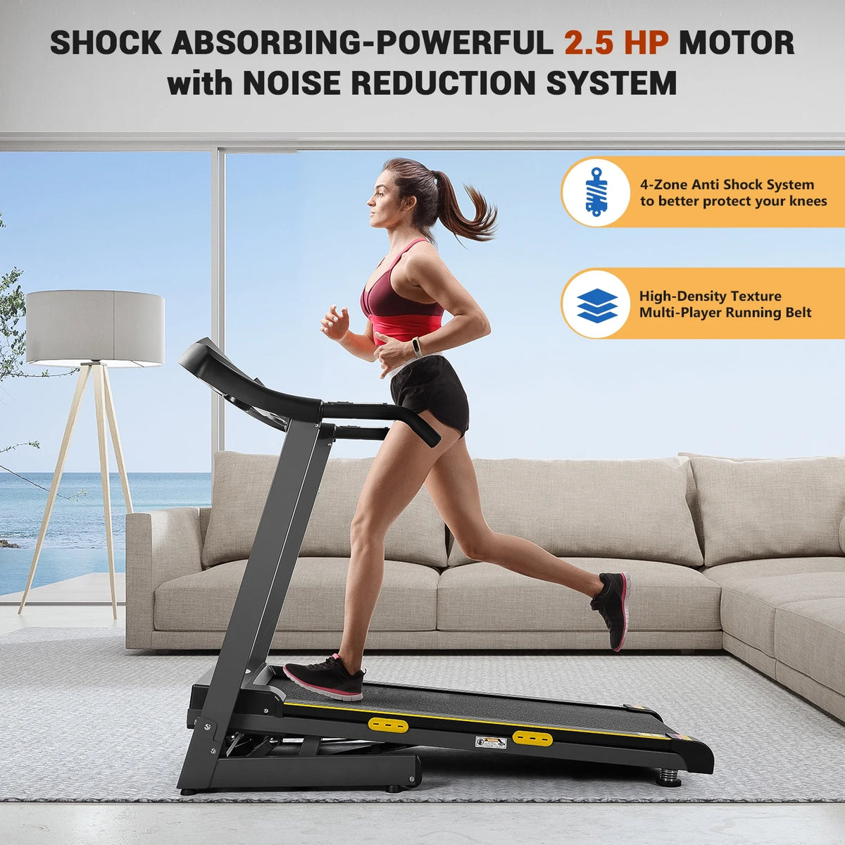 2.5 HP Treadmill with 12% Auto Incline U4509