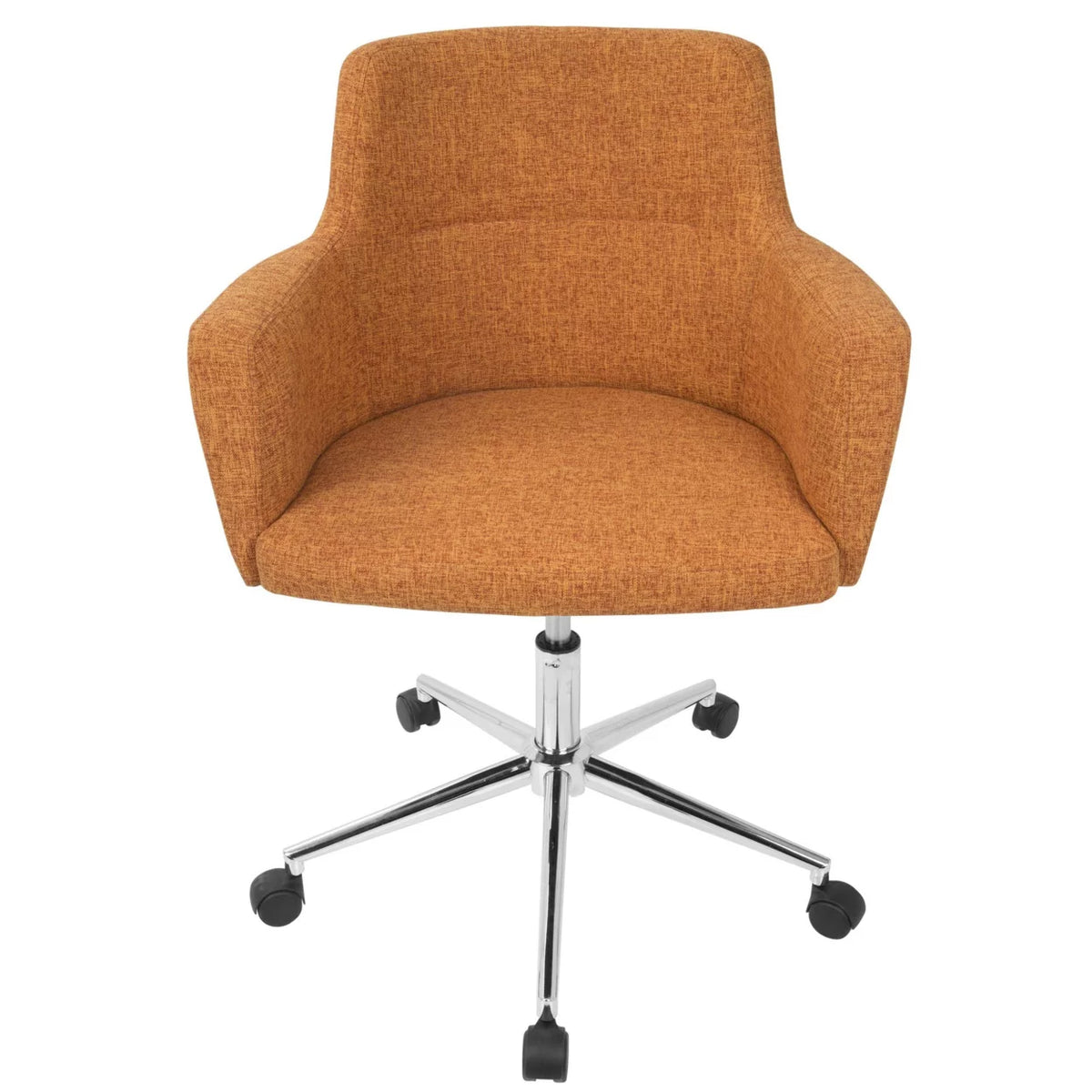 Adjustable Orange Metal Fabric Office Chair W9031