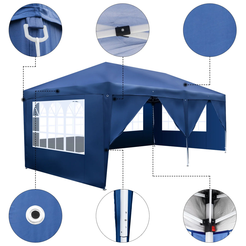 10'x20' Pop Up Canopy Tent with Carry Bag A1294