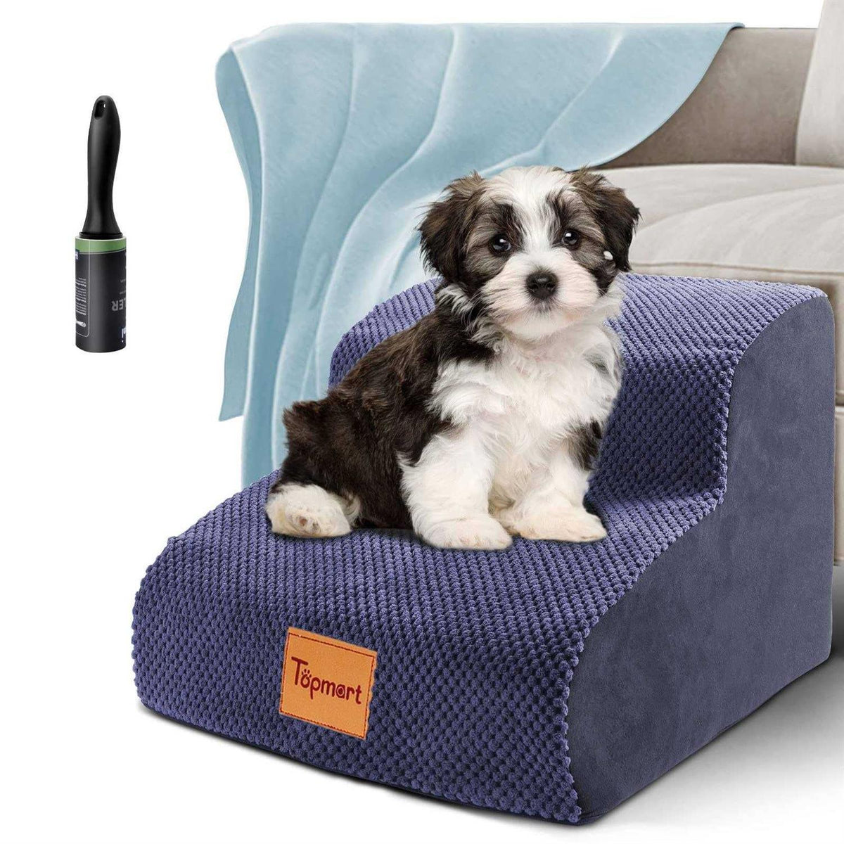 High Density Foam Dog Ramp & Steps 2 Tiers Non-Slip J1294