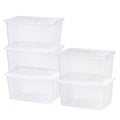 Clear 58 qt Storage Box 5 Pack P980