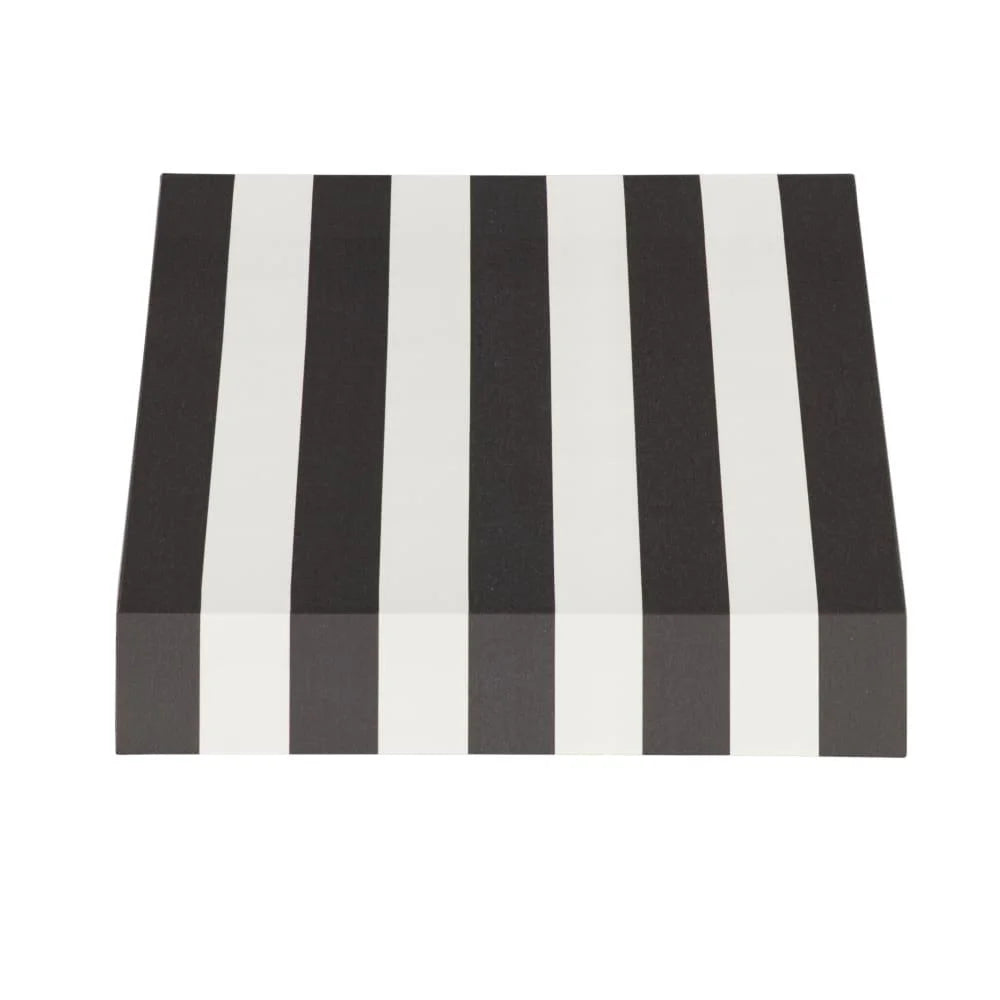 Black/White Stripe Acrylic Fixed Awning M958