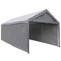 10 x 20 ft Heavy Duty Portable Carport Canopy Dark Grey V986