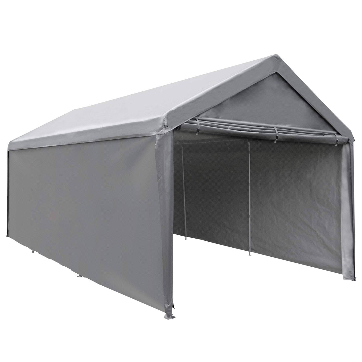10 x 20 ft Heavy Duty Portable Carport Canopy Dark Grey V986