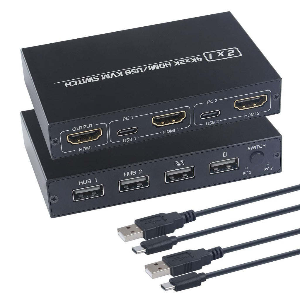 2 Port HDMI KVM Switch Box 4K V9061