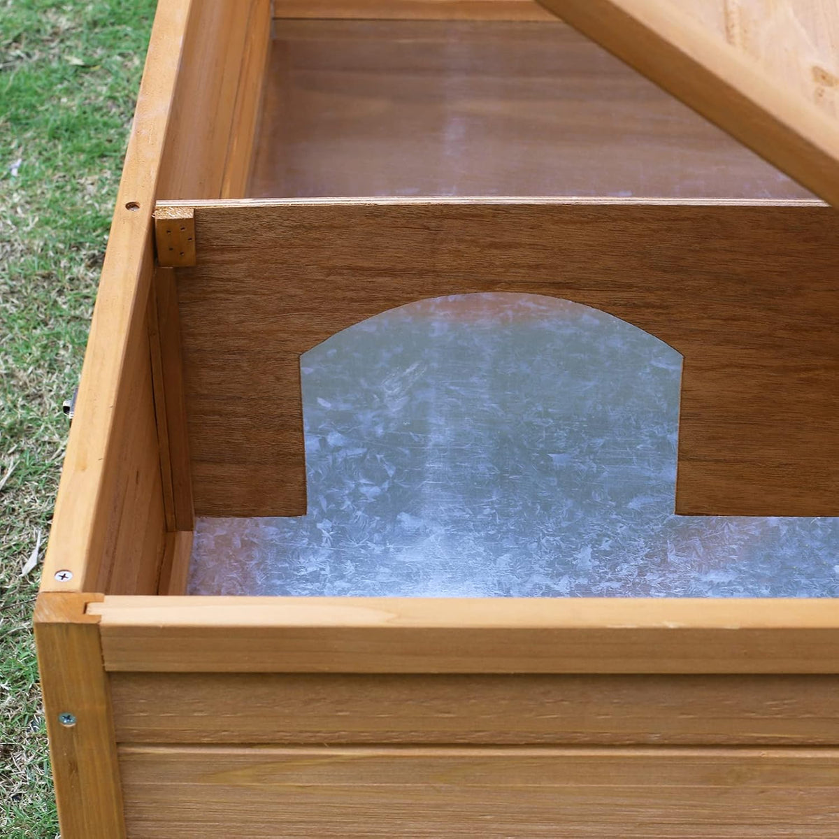 Wooden Tortoise House Large Tortoise Habitat Enclosure Cage with Removable Bottom X371439