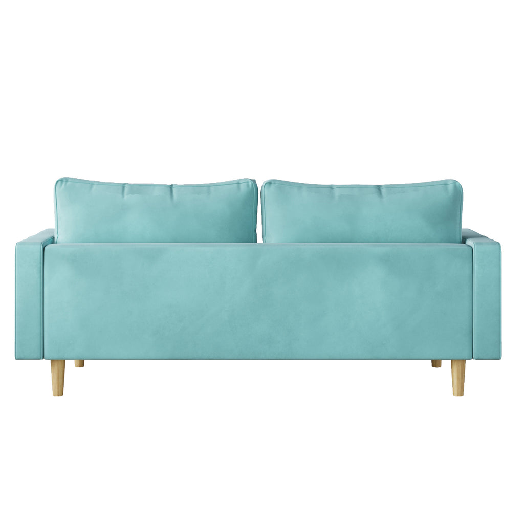 Modern Green Velvet Double Seat Sofa Y812
