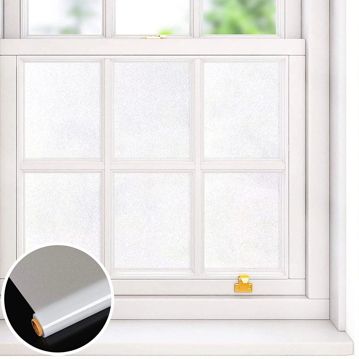 Matte White Frosted Window Privacy Film 15.7''x354'' F44936