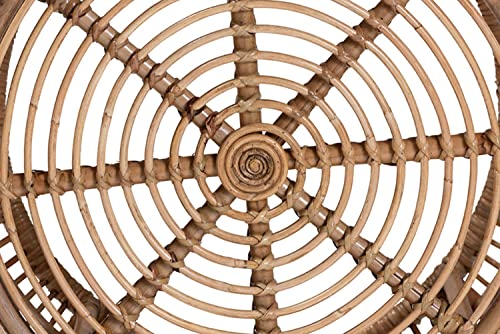Natural Brown Antique Rattan Coffee Table B41086