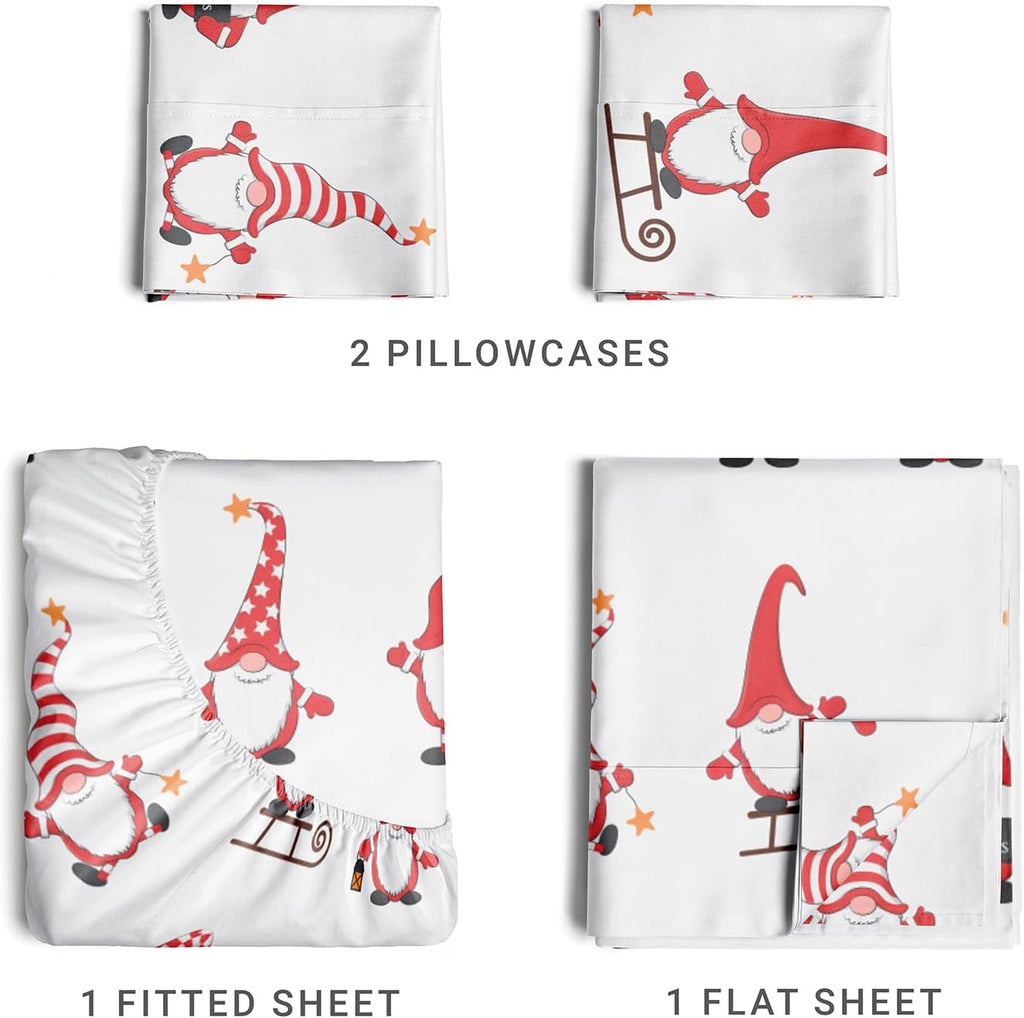 4 Piece Deep Pocket Christmas Sheet Set R338