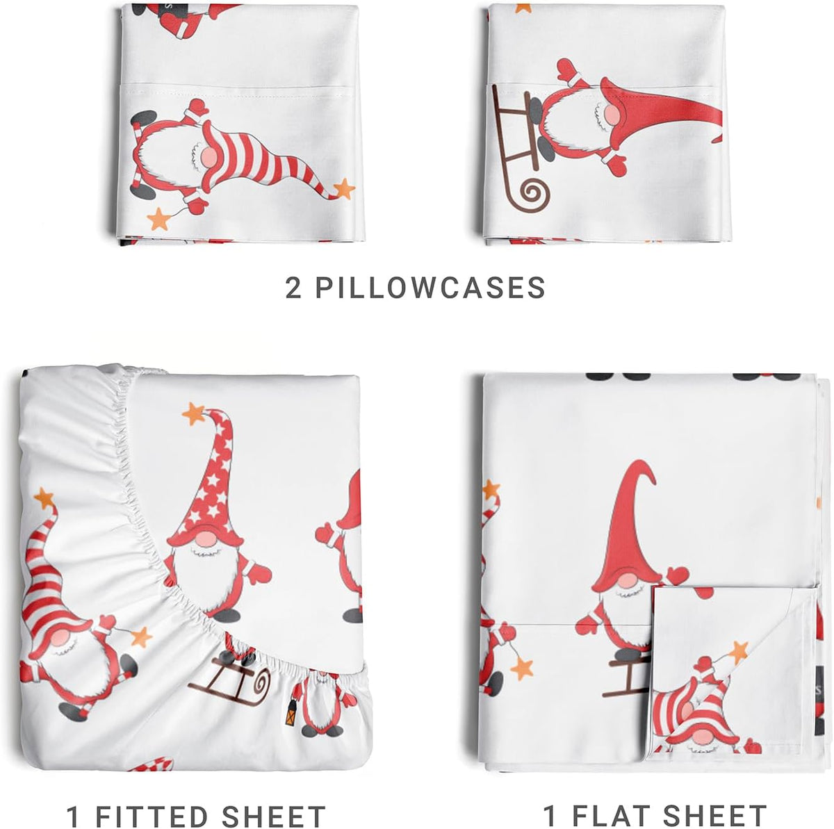 4 Piece Deep Pocket Christmas Sheet Set R338