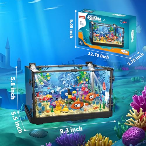 725 Pcs Lighting Aquarium Building Kits G92384