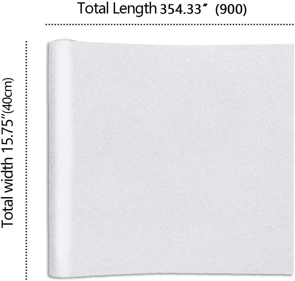 Matte White Frosted Window Privacy Film 15.7''x354'' F44936