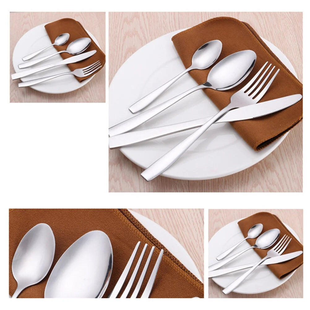 24 Pcs Stainless Steel Flatware Drying Rack J359665